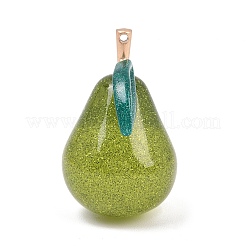 Fruit Theme Resin Big Pendants&nbsp;FIND-E053-01B-G