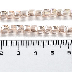 Electroplate Glass Bead Strands&nbsp;EGLA-J028-4x4mm-AB17