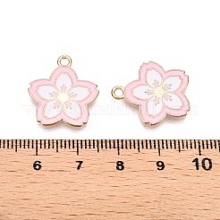 Light Gold Plated Alloy Enamel Pendants&nbsp;PALLOY-N176-28C-RS
