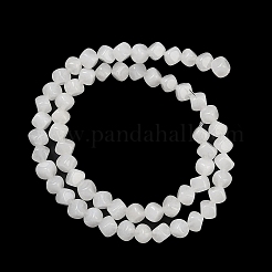 Natural White Jade Beads Strands&nbsp;G-A257-A04-01
