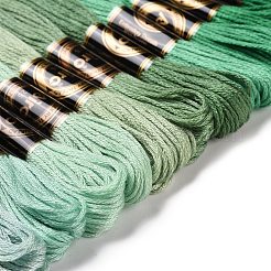 12 Skeins 12 Colors 6-Ply Polyester Embroidery Floss&nbsp;OCOR-M009-01B-06