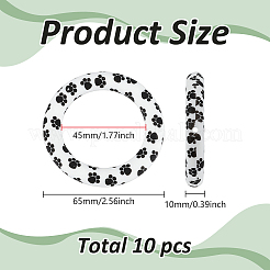 10Pcs Food Grade Eco-Friendly Silicone Pendants&nbsp;SIL-ME0001-03