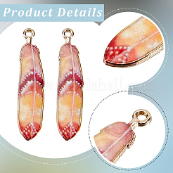32Pcs 8 Colors Alloy Enamel Pendants&nbsp;FIND-GF0008-98