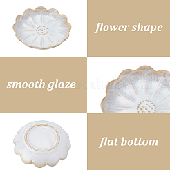 1Pc Porcelain Snack Plate&nbsp;AJEW-SP0006-04C
