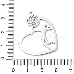 Non-Tarnish 304 Stainless Steel Pendants&nbsp;STAS-K287-04P