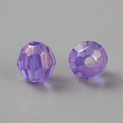 UV Plating Transparent Acrylic Beads&nbsp;PACR-WH0004-01