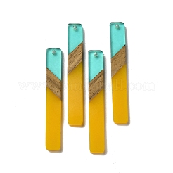 Opaque Resin & Walnut Wood Big Pendants&nbsp;RESI-D060-C
