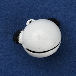 Baking Paint Brass Bell Pendants&nbsp;KK-WH0044-32