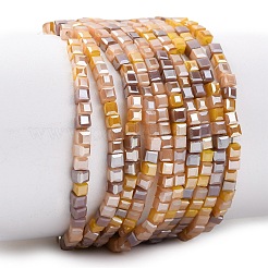 Electroplate Glass Beads Strands&nbsp;EGLA-F121-FR-B04