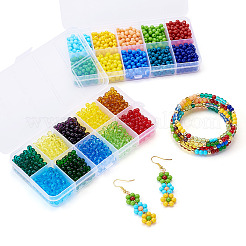 1990Pcs 20 Styles Transparent & Opaque Colours Glass Seed Beads&nbsp;SEED-TA0001-42
