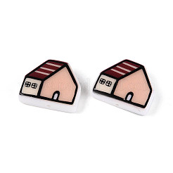 Printed Opaque Resin Beads&nbsp;RESI-N043-09B-02
