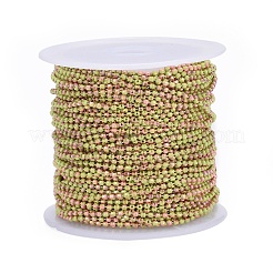 Electroplated Brass Faceted Ball Chains&nbsp;KK-G358-B06