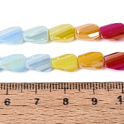 Electroplate Opaque Glass Beads Strands&nbsp;EGLA-N022-10A-B01