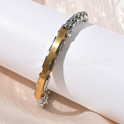 201/304 Stainless Steel Box Chain Bracelets for Unisex&nbsp;BJEW-F522-03G