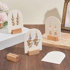 4 Bags Arch Shaped Acrylic Couple Earring Display Stands&nbsp;EDIS-SC0001-15A