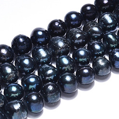 Natural Cultured Freshwater Pearl Beads Strands&nbsp;PEAR-N013-07G