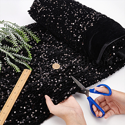 Stretch Sequin Polyester Fabric&nbsp;DIY-WH0502-50A