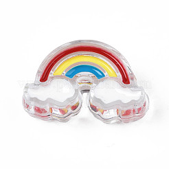 Transparent Acrylic Enamel Beads&nbsp;OACR-N130-026