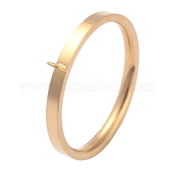 304 Stainless Steel Finger Ring Settings&nbsp;RJEW-O045-09-G