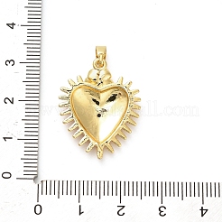 Brass Micro Pave Cubic Zirconia Pendants&nbsp;KK-M314-09G-02