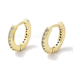 Brass Pave Cubic Zirconia Hoop Earrings for Women&nbsp;EJEW-L269-122G