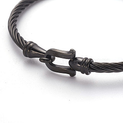 304 Stainless Steel Bangles&nbsp;BJEW-L642-20B