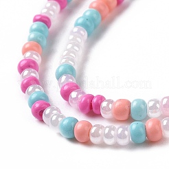 Glass Seed Bead Strands&nbsp;LAMP-B021-04G