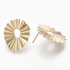 Brass Stud Earring Findings&nbsp;LS-X-KK-T056-15G-NF