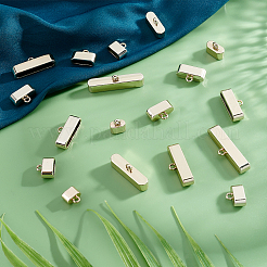 32Pcs 8 Style Alloy Cord Ends&nbsp;FIND-PH0005-38LG