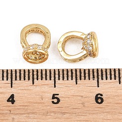 Brass Micro Pave Cubic Zirconia Pendant Bails&nbsp;KK-H268-12G