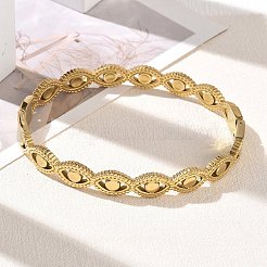 304 Stainless Steel Hinged Cuff Bangles&nbsp;SA-CBAB92B-10G