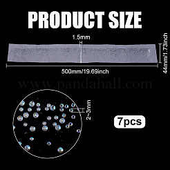 7Pcs Glass Hotfix Rhinestone&nbsp;DIY-FG0001-42B