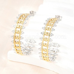 304 Stainless Steel Round Stud Earrings for Women&nbsp;SA-CBA45D5-35GP