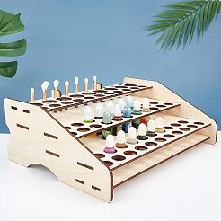Basswood Leathercraft Tools Storage Rack&nbsp;ODIS-WH0008-12