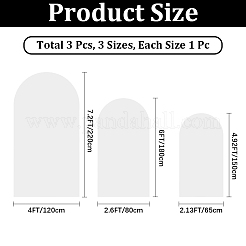 3Pcs 3 Styles Polyester Wedding Arch Cover Cloth&nbsp;FEPA-CN0001-01A