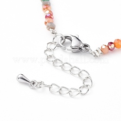 Faceted Glass Beaded Necklaces&nbsp;NJEW-JN02553