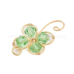 2Pcs Glass Pendants&nbsp;PALLOY-JF02959-01