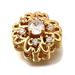 Brass Pave Cubic Zirconia Multi-strand Links&nbsp;KK-F913-11G-03