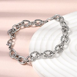 304 Stainless Steel Cable Chains Bracelet & Necklace Jewelry Sets&nbsp;SJEW-L199-11P