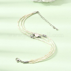 Polyester Multi-Strand Bracelets&nbsp;FB-CBA983F-02P