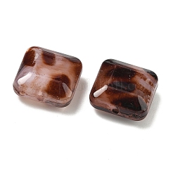 Opaque Acrylic Imitation Leopard Print Beads&nbsp;X-OACR-B052-03