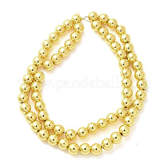 Electroplated Synthetic Magnetic Hematite Beads Strands&nbsp;G-L613-F01-01C