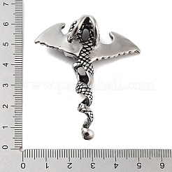 Retro 304 Stainless Steel Big Pendants&nbsp;STAS-I205-35AS