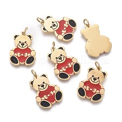 316 Surgical Stainless Steel Enamel Pendants&nbsp;STAS-H100-12G