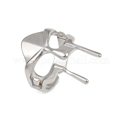 304 Stainless Steel Open Cuff Rings for Women&nbsp;RJEW-K303-07P