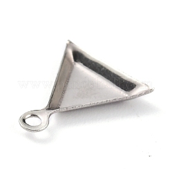 Non-Tarnish 304 Stainless Steel Pendant Cabochon Settings&nbsp;STAS-J032-30