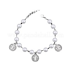 Iron Flat Round with  Saint Benedict Charm Bracelets&nbsp;HP3576