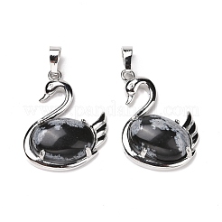 Natural Snowflake Obsidian Pendants&nbsp;G-M385-04P-J