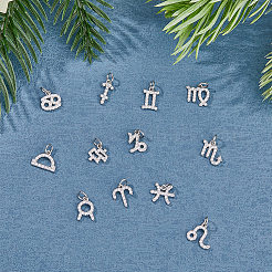 12Pcs 12 Style Brass Micro Pave Cubic Zirconia Charms&nbsp;KK-FH0006-80