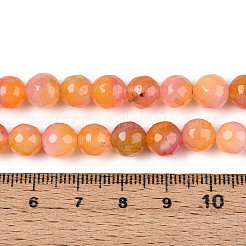 Dyed Natural White Jade Beads Strands&nbsp;G-T139-8mm-60-11